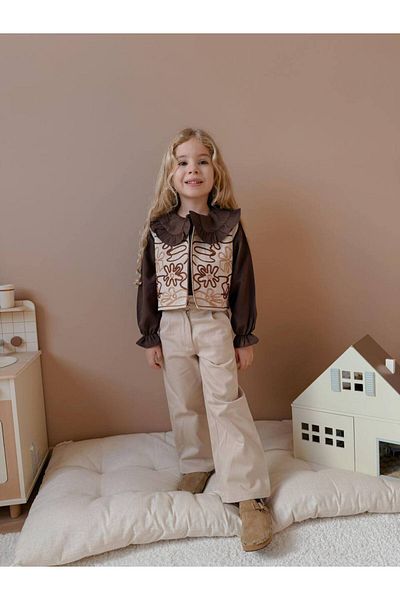 YİGİT BUTİK Yigit Boutique Girl's Set with Vest