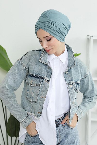 Aisha's Design موديل B-13 بونيم قطن ممشط مطوي