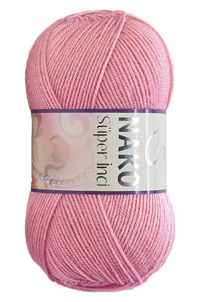 NAKO Super Pearl 275 Dusty Rose 5 τεμάχια πλεκτό με το χέρι