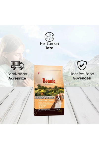 Bonnie Mini Küçük Irk Yetişkin Köpek Maması 2.5 Kg X 2 Adet