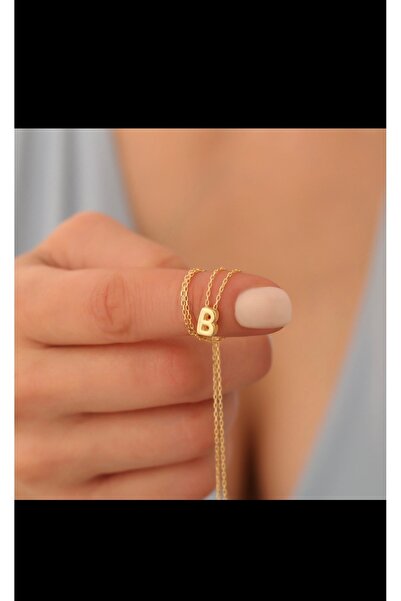 passion silver Minik Balon Harf Kolye 14k gold Kaplam kadın Aksesuar Hediye K...
