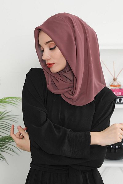 Aisha's Design Combed Cotton Inner Bonnet Chiffon Shawl,PS-45