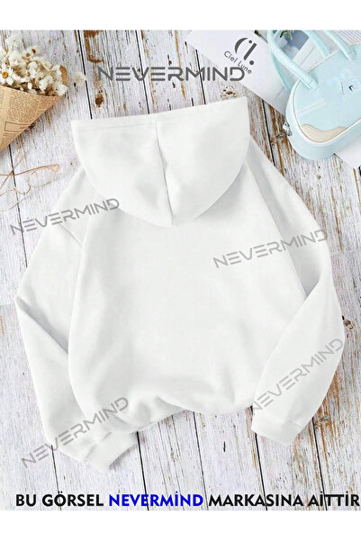 NEVERMIND Φούτερ με κουκούλα Nevermind Unisex oversized - Τυπωμένο με 3 κλωστές