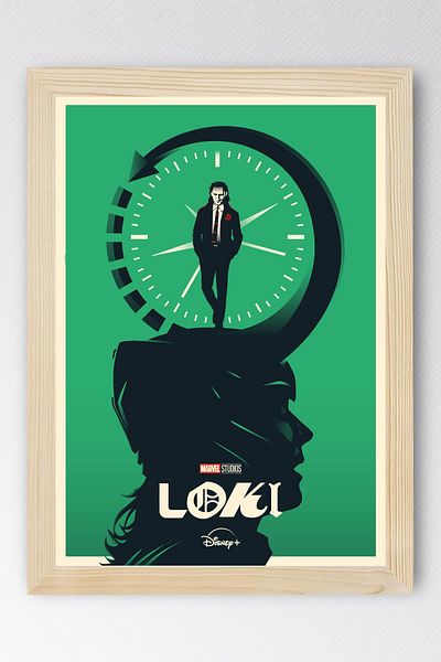Saturn Loki Framed Painting - Marvel Movie Poster Painting