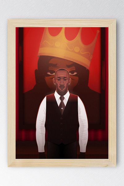 Saturn Luke Cage Cottonmouth Framed Painting - Marvel Tv Series Poster Painting