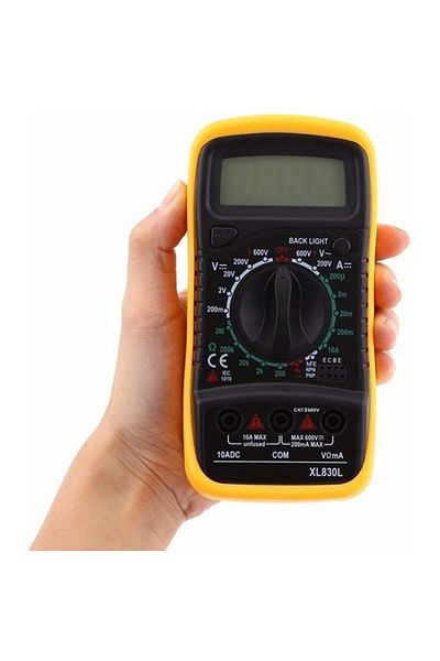 Alkatronik Xl830L Digital Multimeter Measure Tool Avometer Voltmeter Ammeter Voltage Current Resistance Transist Test