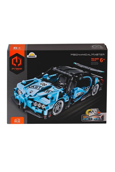 CPU ELEKTRONİK Nessiworld 5808 Imm - Blue Super Car Blocks, 422 Pieces