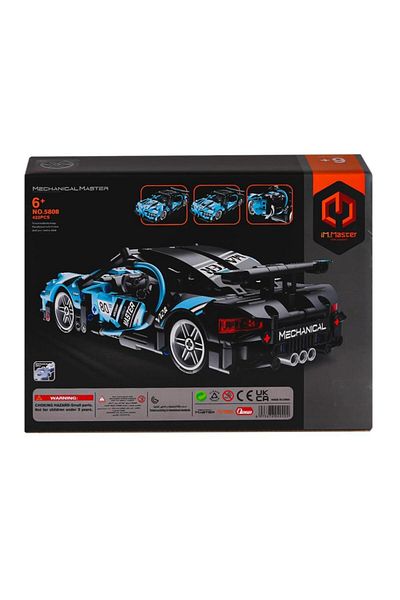 CPU ELEKTRONİK Nessiworld 5808 Imm - Blue Super Car Blocks, 422 Pieces