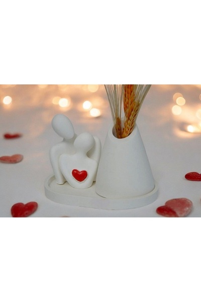 ELBUCOLECTION Iubitorul cu inimă care intră în ea și vază. Un cadou ideal pentru Ziua Îndrăgostiților