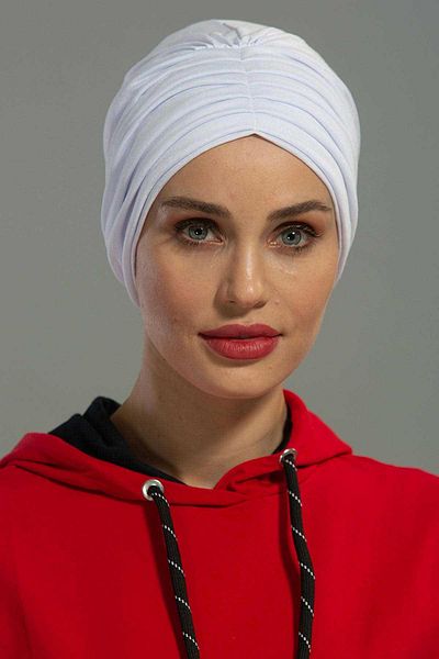 Aisha's Design B-13 Model Pleated Combed Cotton Bonem