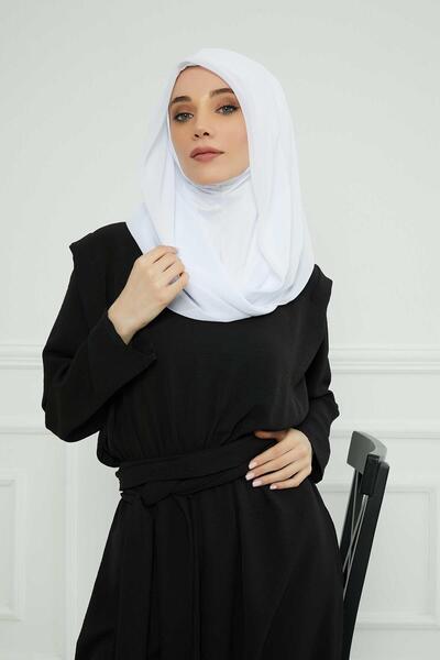 Aisha's Design Combed Cotton Inner Bonnet Chiffon Shawl,PS-45