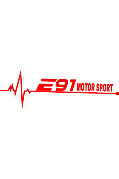 Birim Matbaa ملصق سيارة E91 MOTOR SPORT BEAT (30X11 سم)