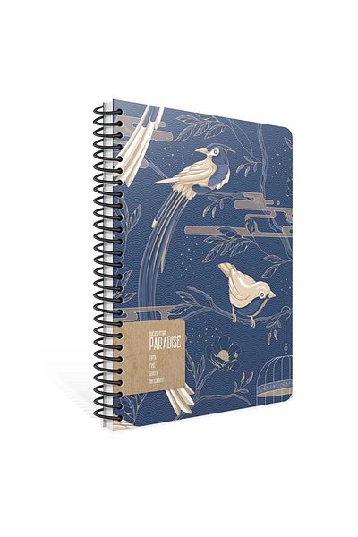 Gıpta Paradise Spiral Hard Cover 17X24 120P.Line Notebook