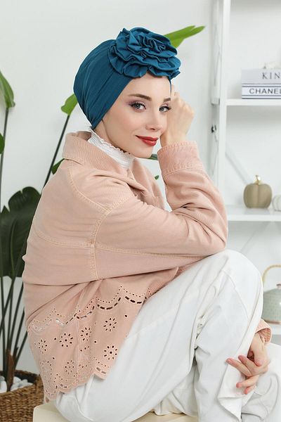 Aisha's Design Rose Combed Cotton Bonnet - B-21 Model