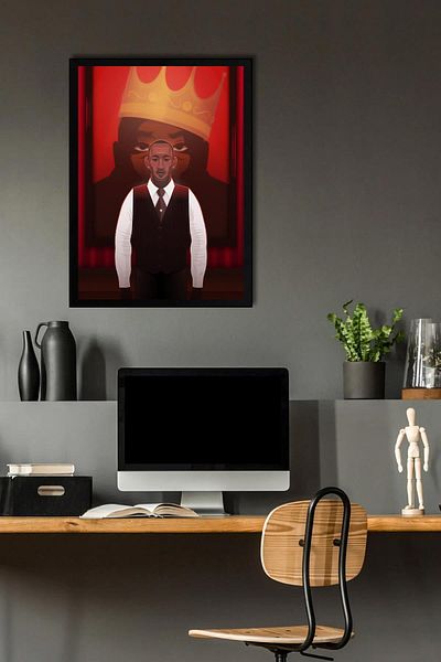 Saturn Pictură înrămată Luke Cage Cottonmouth - Poster de desene animate Marvel