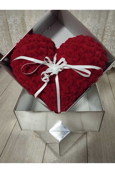 EKANS Alize Puffy Heart Pillow with Gift Box, 35-40 cm