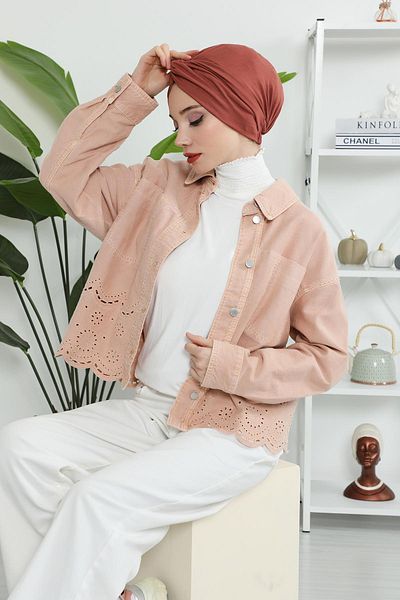 Aisha's Design غطاء محرك السيارة القطني الممشط من Mihrace، B-4