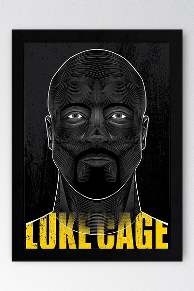 Saturn Pictură înrămată Luke Cage - Poster de desene animate Marvel