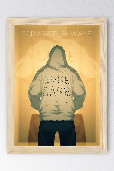 Saturn Luke Cage Framed Painting - Marvel Tv Series Poster Painting