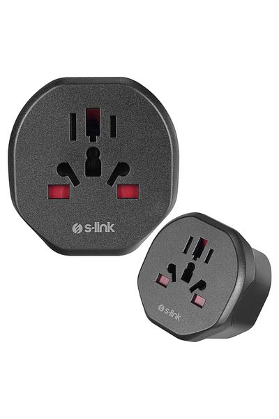 Powermaster S-Link Sl-Wl07 Universal - Uk Type Converter Socket Adapter Plug