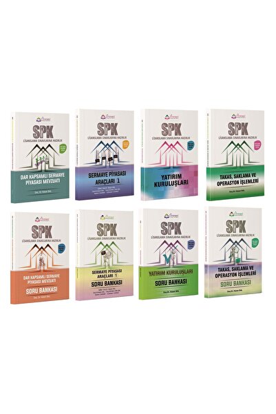 Finansed Yayınları Finansed Spk Düzey-1 Konu + Soru 8 Li Set