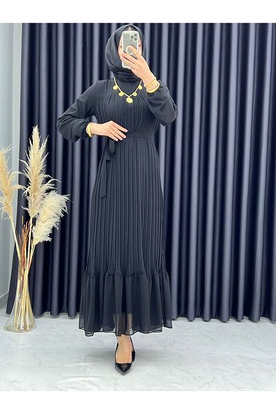 CYM Butik Φόρεμα Hijab από πλισέ σιφόν