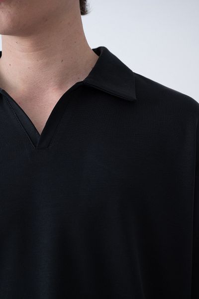 İLKCET MODA Ανδρικό μπλουζάκι Oversize με λαιμόκοψη