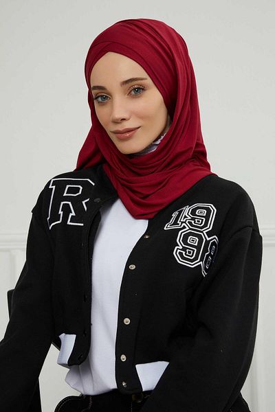 Aisha's Design شال قطني ممشط عملي برباط أمامي، cps-45، cps-45