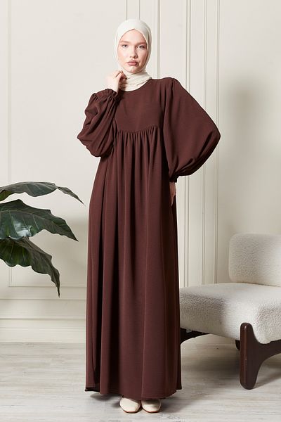 fistan Φόρεμα Hijab με μανίκια από ύφασμα Aerobin - Prayer, Umrah Collar Mother Dress