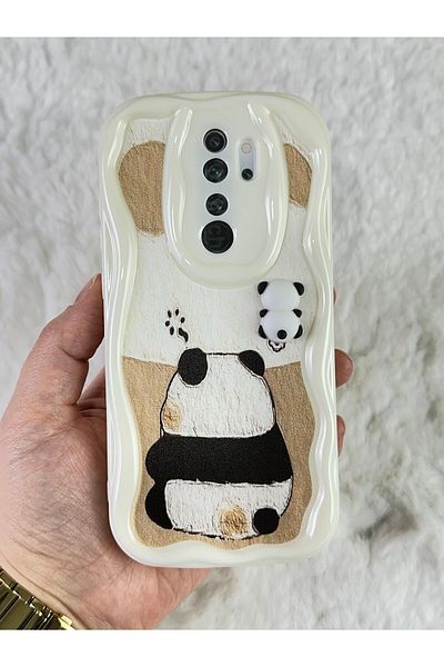 Vip Case Redmi Note 8 Pro - حافظة باندا بتصميم لامع لطيف ثلاثي الأبعاد مع نمط الدب الباندا اللطيف