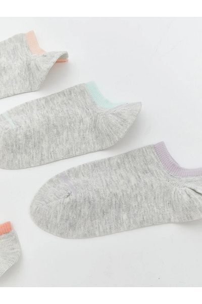 LC Waikiki Lcw Dream Pink Women's Plain Booties Socks 5 Pack