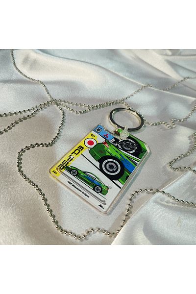 CEBECİOTO 1995 Eclipse (the Fast and the Furious) Plexy Auto Keychain