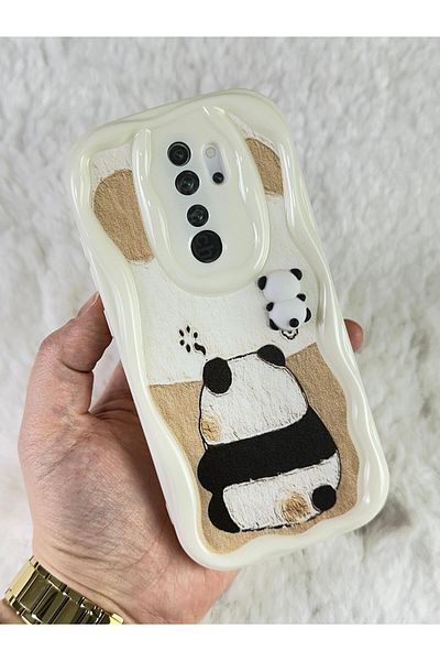 Vip Case Redmi Note 8 Pro - حافظة باندا بتصميم لامع لطيف ثلاثي الأبعاد مع نمط الدب الباندا اللطيف
