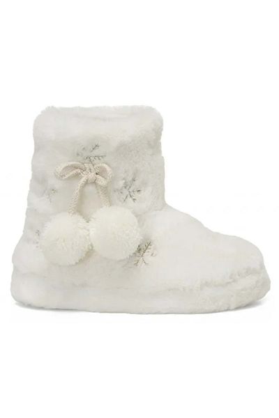 Polaris White Karis Orthopedic Παιδικές Παντόφλες Home Boots