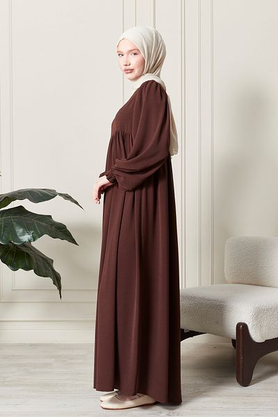 fistan Φόρεμα Hijab με μανίκια από ύφασμα Aerobin - Prayer, Umrah Collar Mother Dress