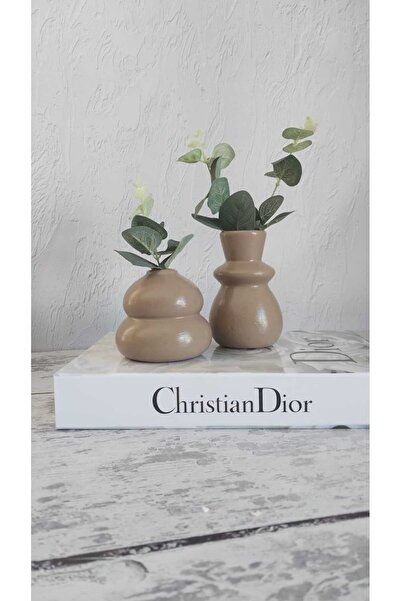 ATÖLYEM BURADA İkili Vazo takım kahve