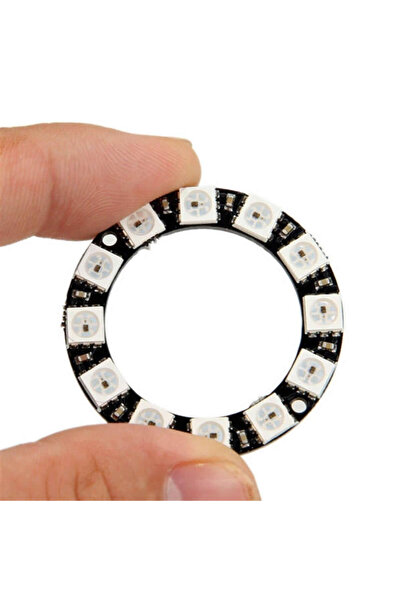 Genel Markalar 12 Bit NeoPixel Halka Ring WS2812B 5050 Rgb Led Modül 12’li Di...