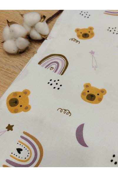 Mrvhome Cotton Flannel Baby Blanket 75×100 – Swaddle & Stroller Cover (Teddy Bear)