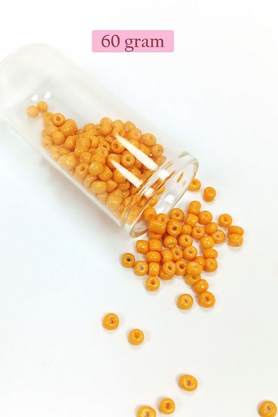 Royaleks 4 mm - 60 Gram Large Size Light Orange Cast Glass Sand - Bnc131