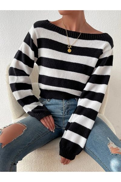 Kokosh moda Γυναικεία πλεκτή μπλούζα με μακρυμάνικη λαιμόκοψη