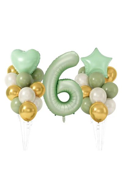 DÜVENCİ TİCARET Smoke Green Age Balloon Set