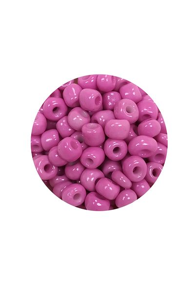 Royaleks 4 mm - 60 Grams Dark Pink Cast Glass Sand Beads - Bnc127