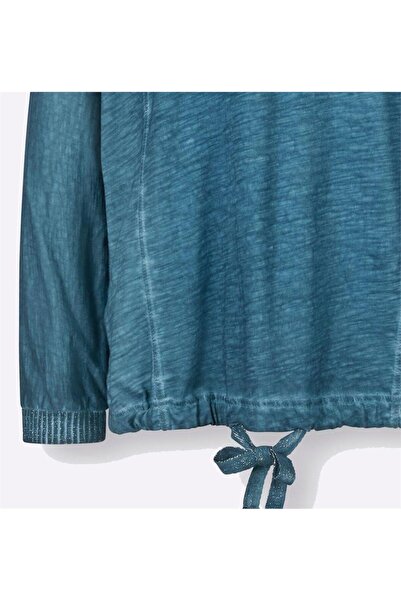 Bulalgiy BULALGİY Kadın Petrol Simli Sweatshirt - BGA447355