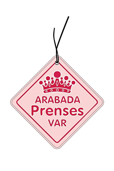 1001MODEL  Arabada Prenses Var Görselli Oto Kokusu Dikiz Ayna Süsü Torpido Ve...