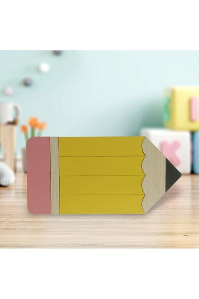 Lucena Pen Shaped Wooden Pen Holder