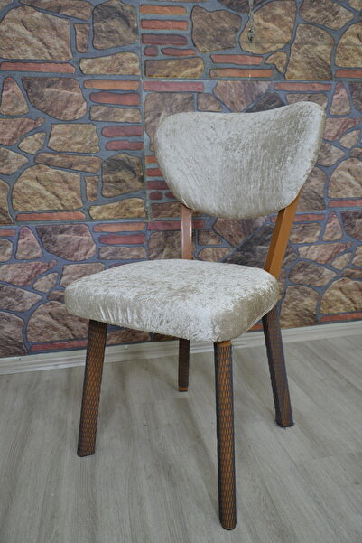 kılıfteks Elma Sandalye Kılıfı Kadife Sütlü Kahve