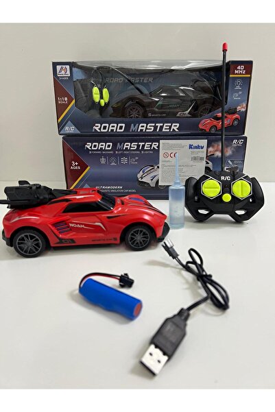 KİNKU Uzaktan Kumandalı Şarjlı Duman Atan Işıklı Araba - 1:18 & 40 Mhz Full Fonksiyon Oyuncak Araba