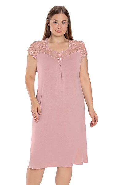 Cotpark Lace Plus Size Nightgown - 13239-b