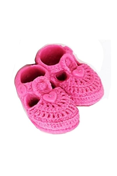 morlalem m 3 Boyutlu Kalp Düğmeli Örgü Bebek Patikleri Silikon Kalıp K-1137, ...