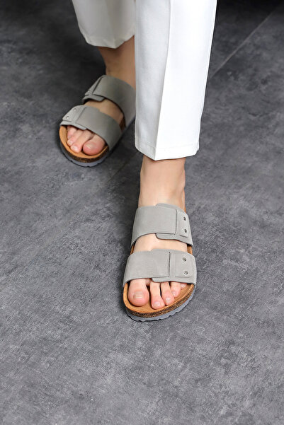 Land of Cork Παντόφλες από γνήσιο καστόρι με ανατομική σόλα από φελλό